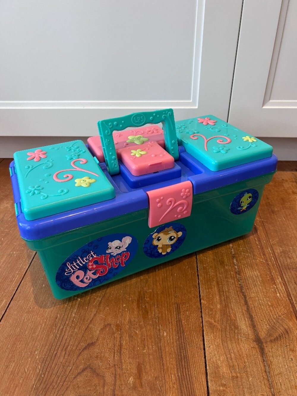 Littlest Pet Shop LPS, Box Storage Carry Case,  Tackle Tool Carrying with Latch